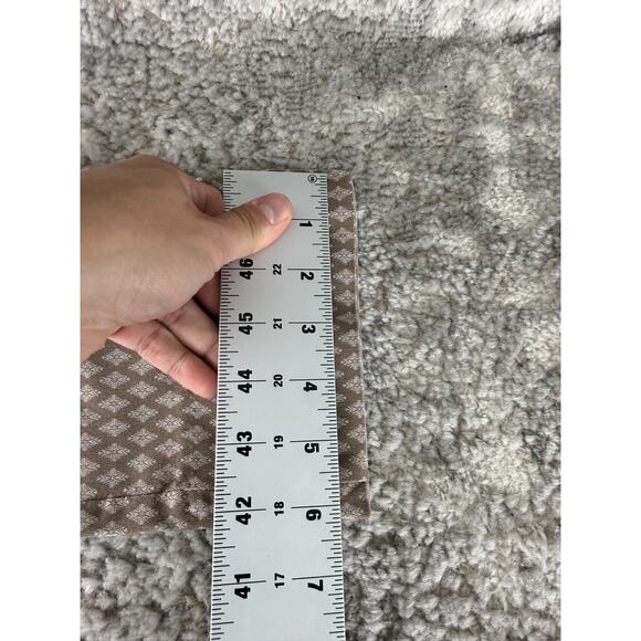 Andrienne Vittadini Size 6 Geometric Ankle Straight Leg Pull On Pants Brown - Picture 6 of 9